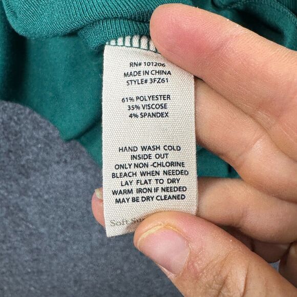 Soft Surroundings Madeline Tunic Women's Extra Small Petite Jewel Green Relaxed - Picture 9 of 9